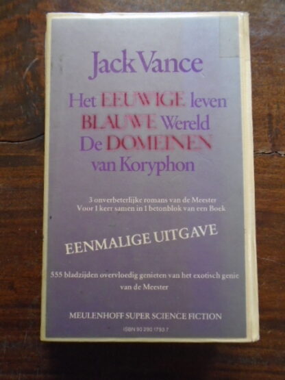 Jack Vance - Het EEUWIGE leven - BLAUWE Wereld - De DOMEINEN van Koryphon